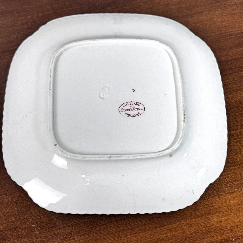 Vintage Copeland Spode's Tower Square Salad Lunch Plate 6.25